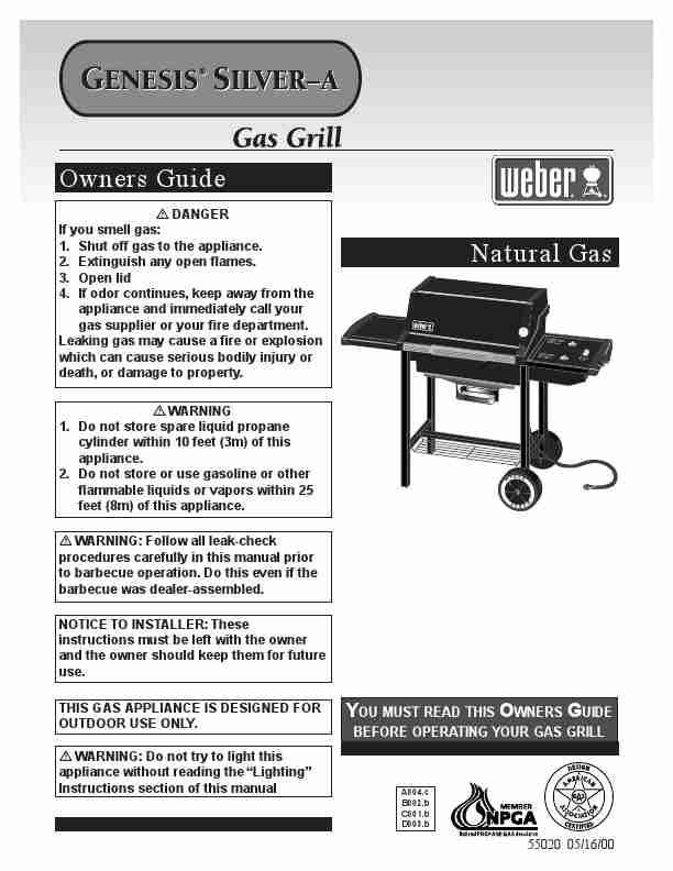 Weber Gas Grill Silver A-page_pdf